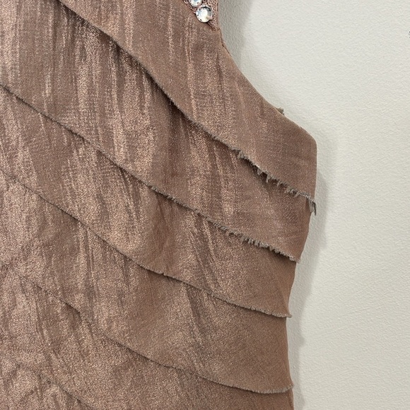 London Times Dress Women's Size 10 Midi Shutter Pleats Formal Wedding Cruise - Picture 8 of 16